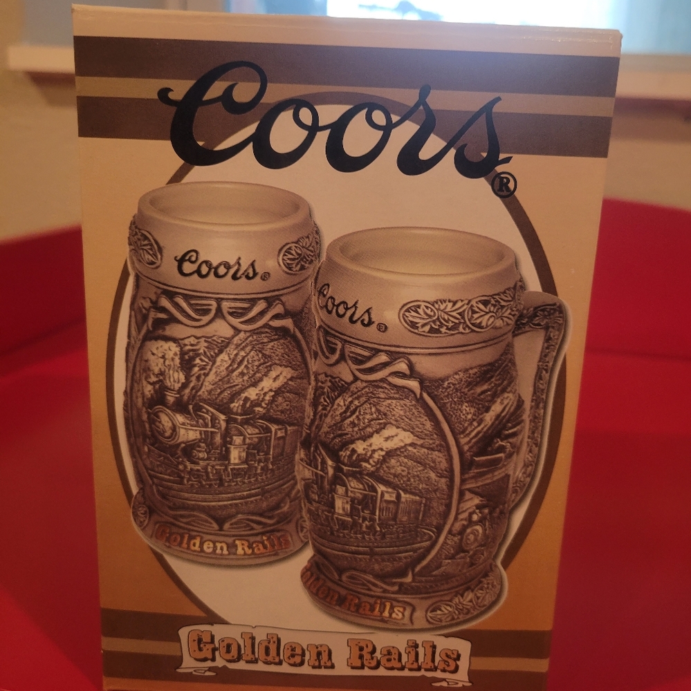 Coors Golden Rails stein
